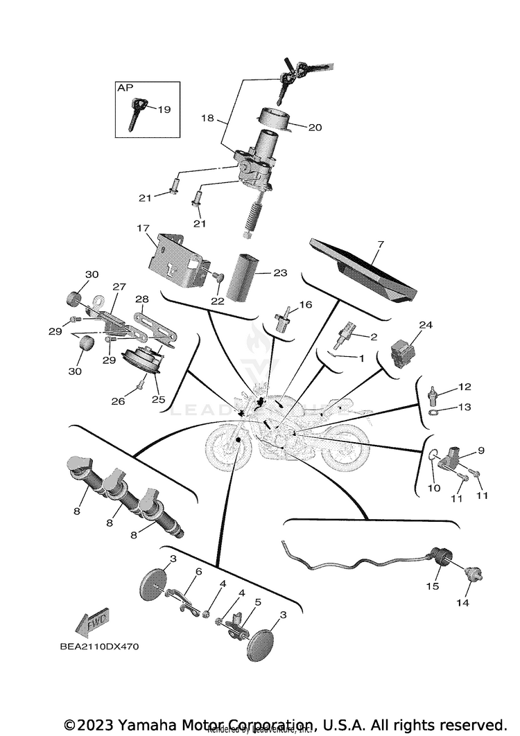 Electrical 2 XSR900 - XSR900NCB - 2022 Schematic
