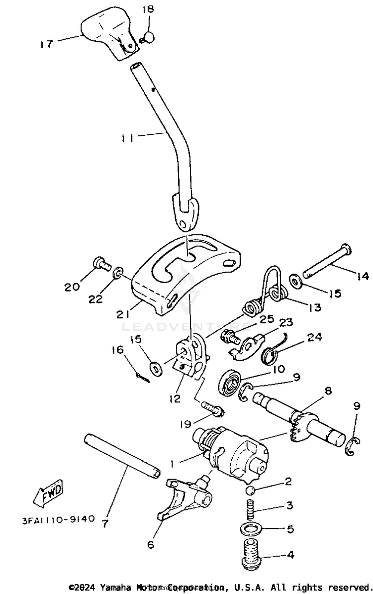 Shift Cam - Fork Schematic
