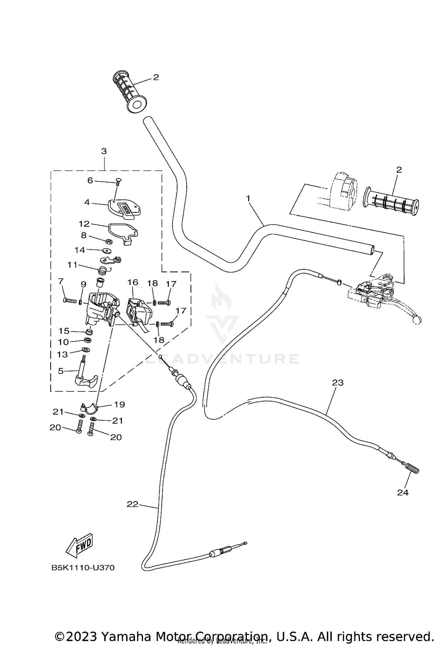 STEERING HANDLE & CABLE