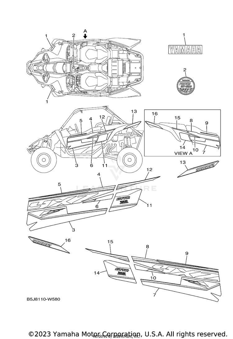 Graphics YXZ1000R EPS - YXZ10YMXML - 2021 Schematic