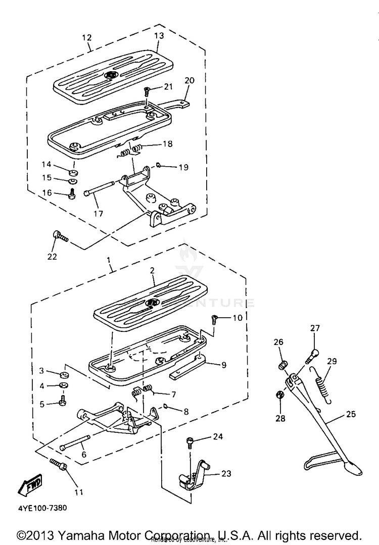 Stand Footrest Schematic