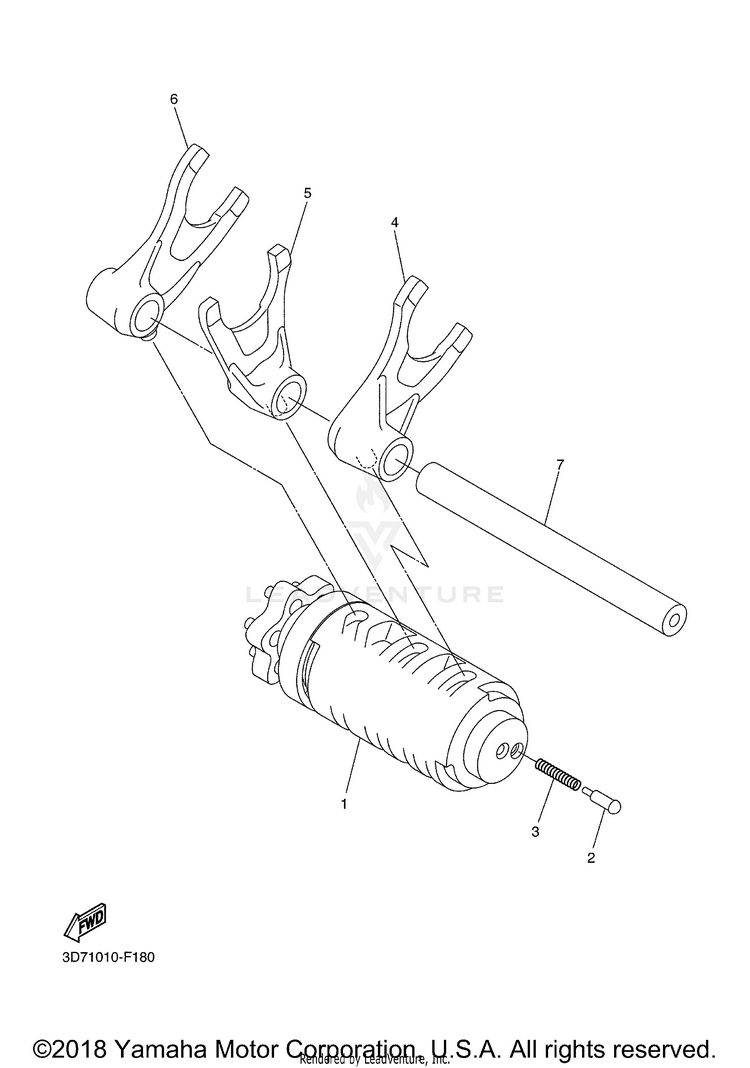 Shift Cam Fork Schematic