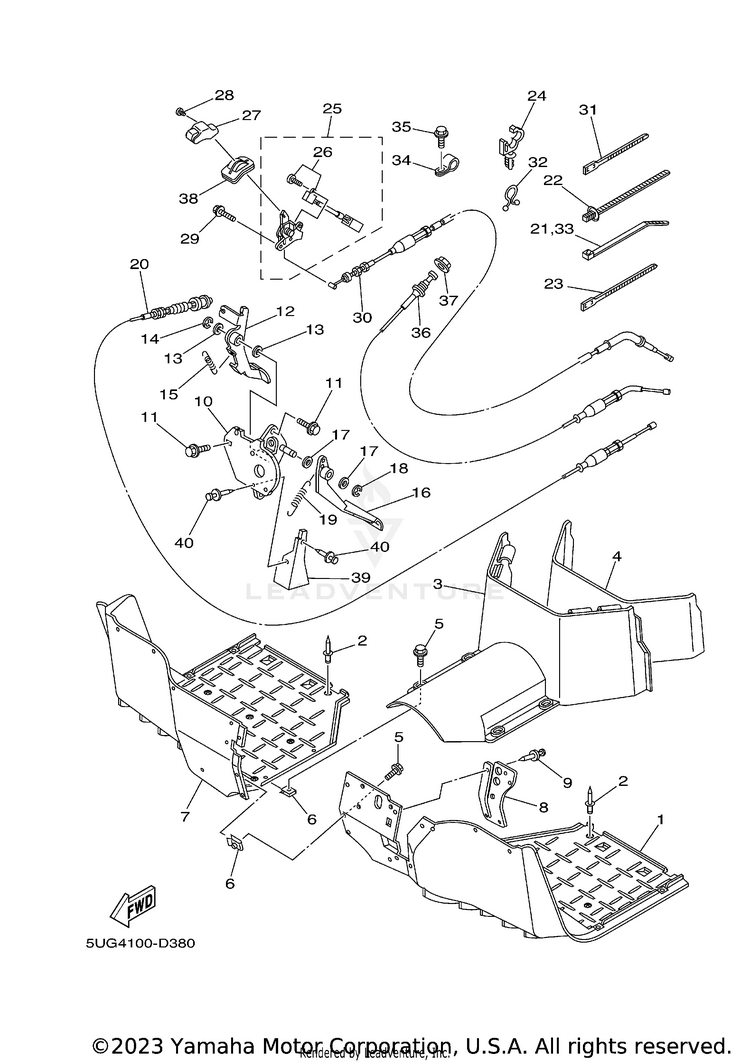 Stand Footrest Schematic