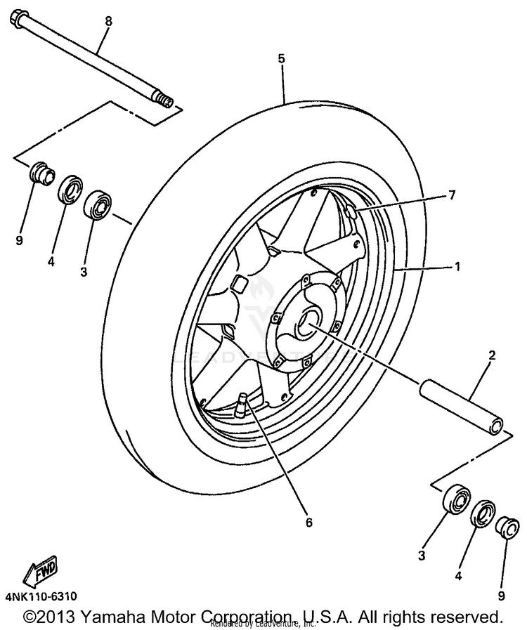 Front Wheel Schematic
