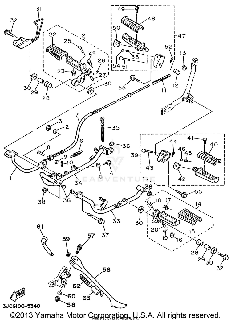 Stand Footrest Schematic