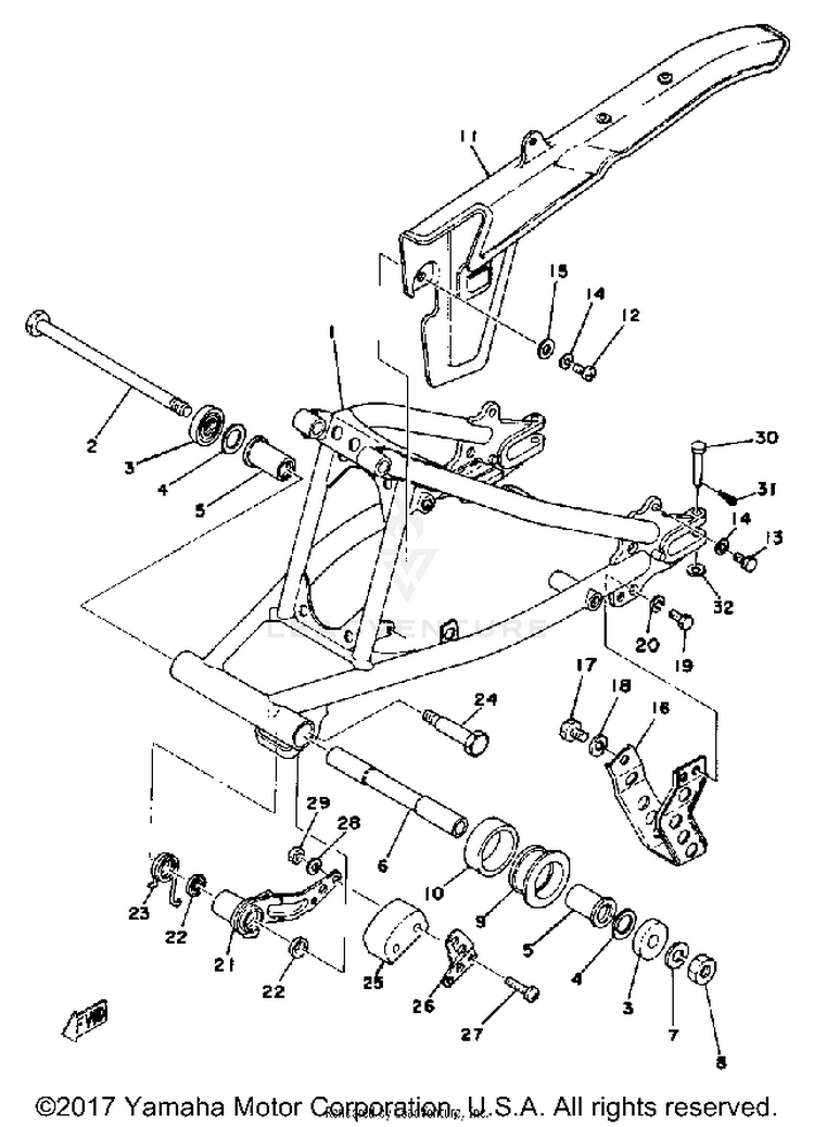 Rear Arm Chain Case Schematic