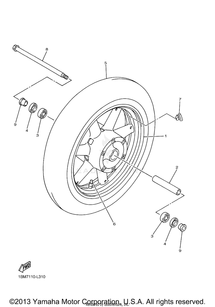 Front Wheel Schematic