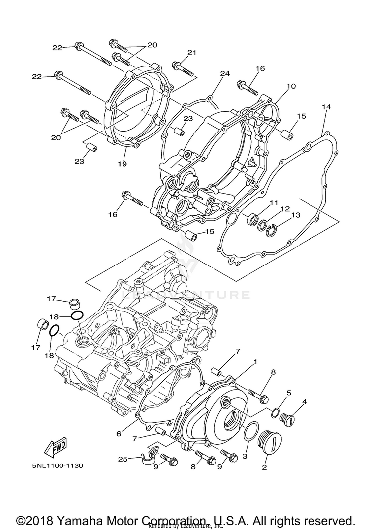 Crankcase Cover 1 Schematic