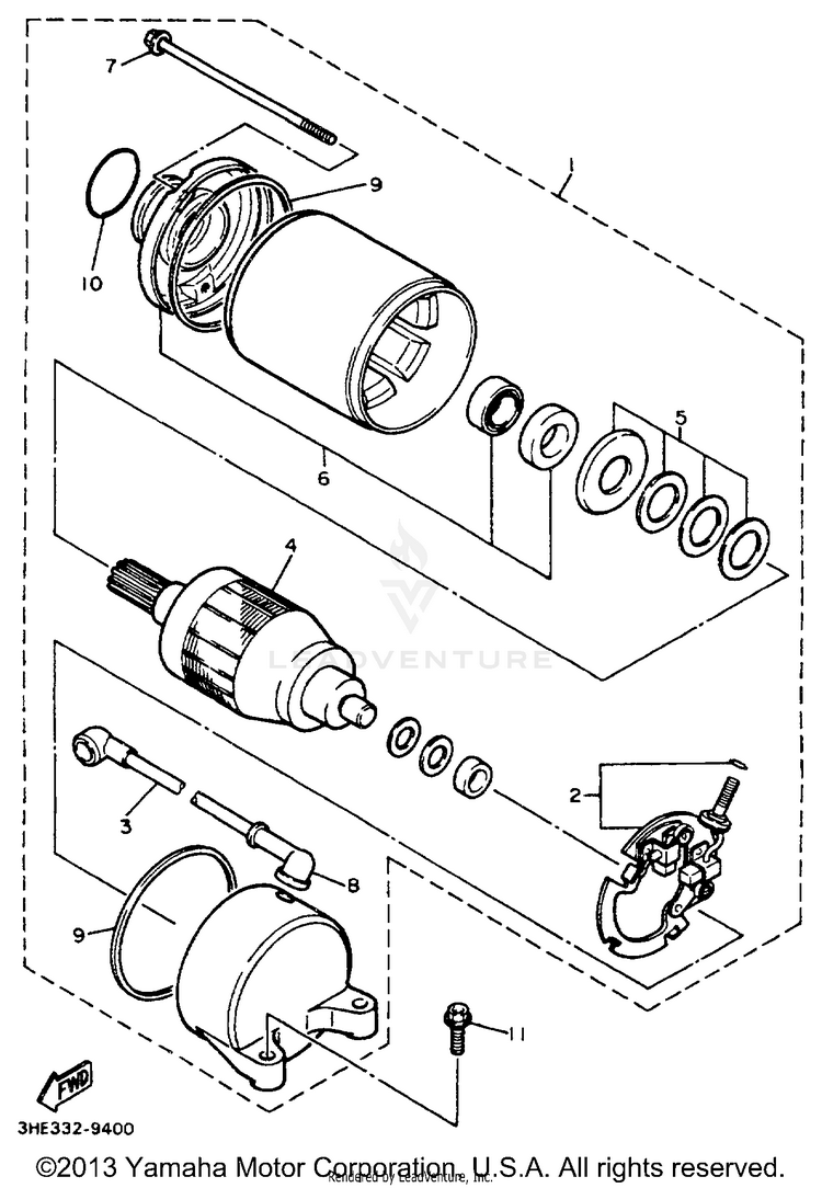 Starting Motor Schematic