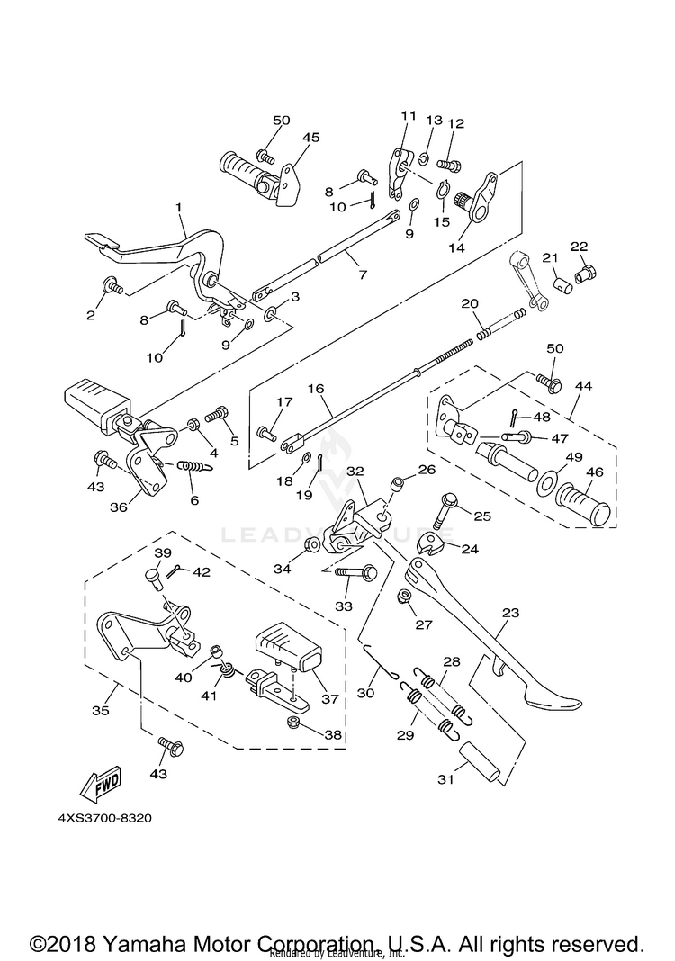 Stand Footrest Schematic
