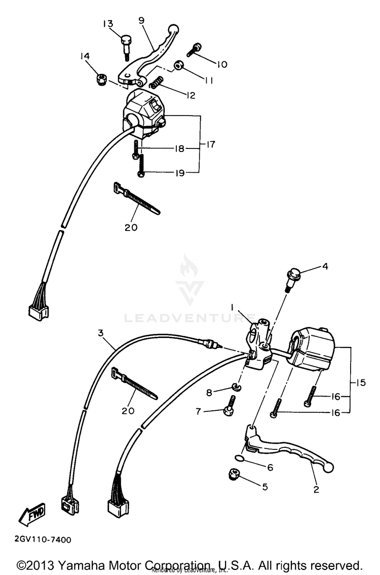 Handle Switch Lever Schematic
