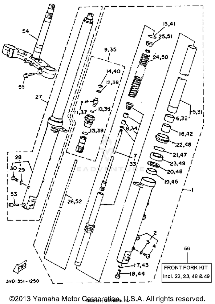 Front Fork Schematic