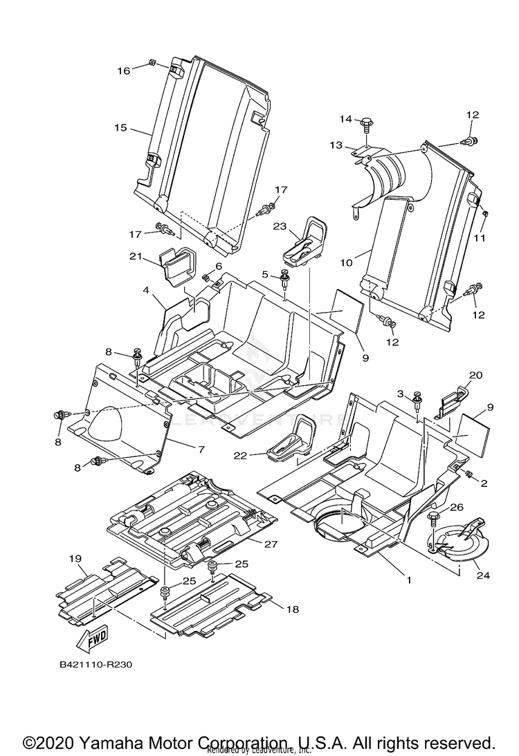 Side Cover 2 VIKING - YXM70VDXLR - 2020 Schematic