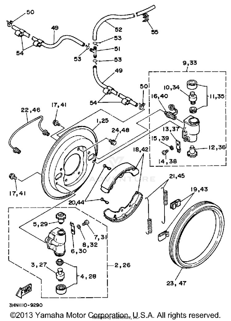Front Brake Schematic