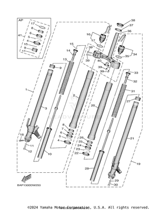 Front Fork Schematic