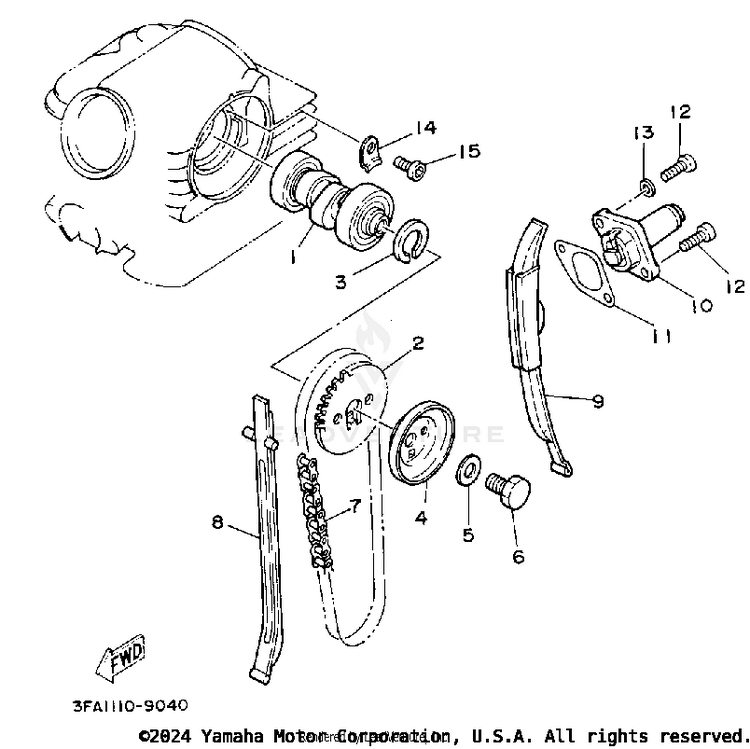 Camshaft - Chain Schematic