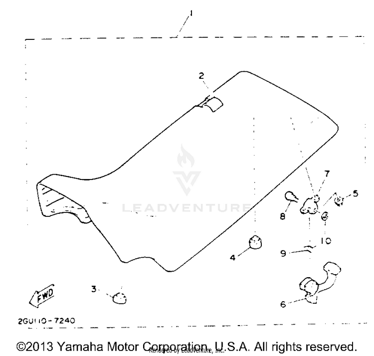 Seat BANSHEE - YFZ350E - 1993 Schematic