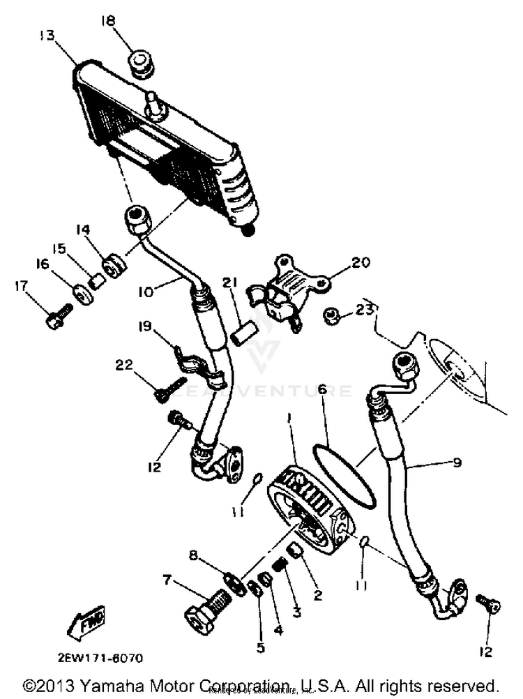 Oil Cooler Schematic