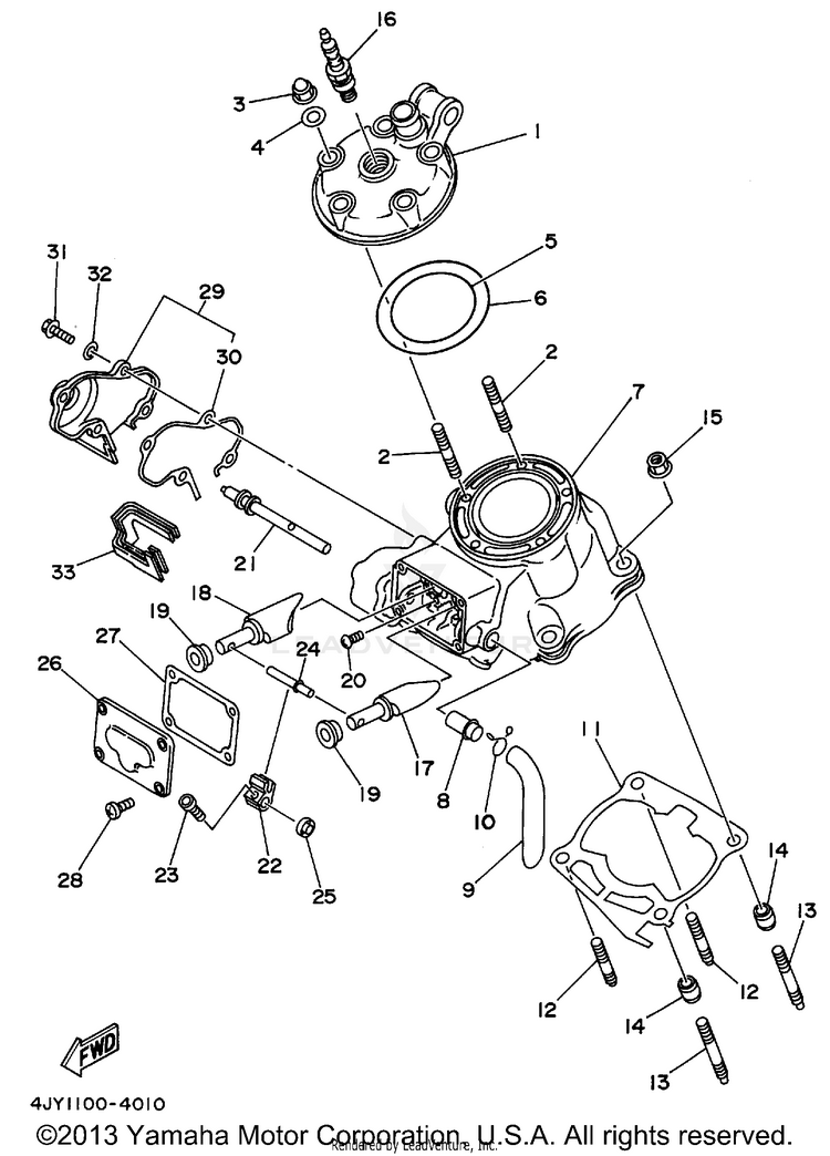 Cylinder Head Schematic