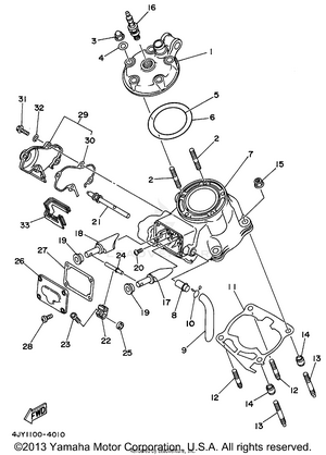 Cylinder Head Schematic