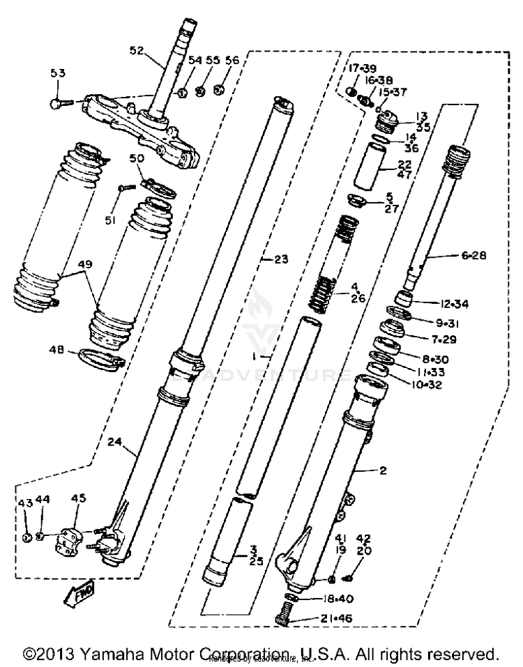 Front Fork Schematic
