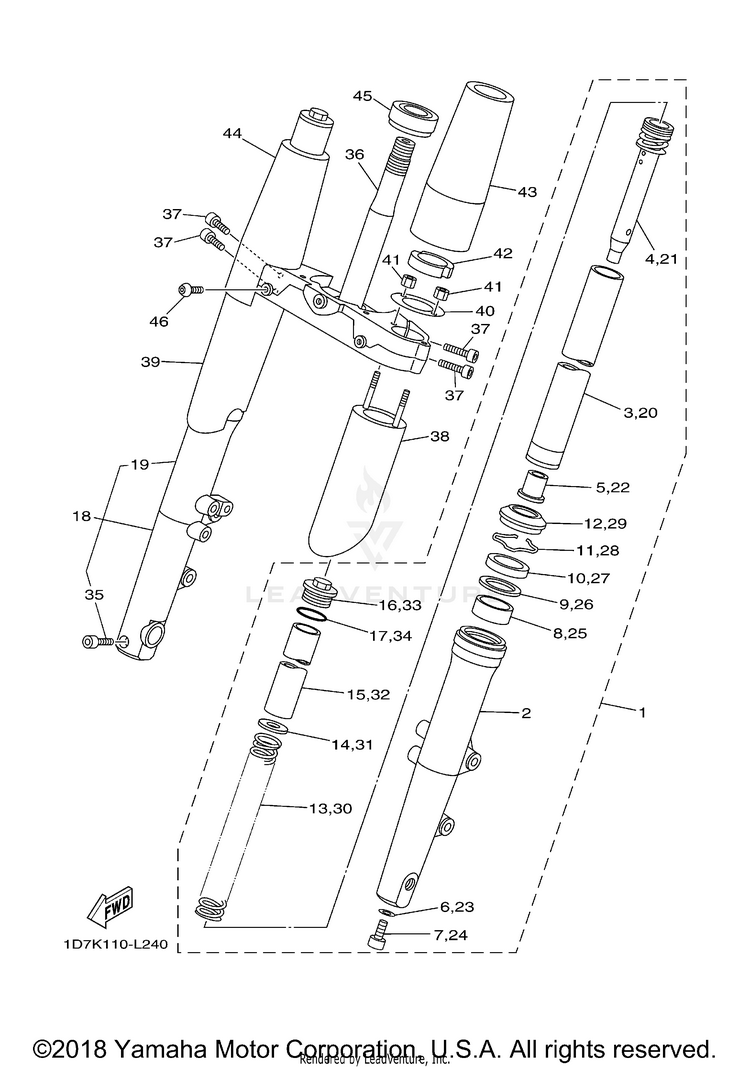 Front Fork Schematic