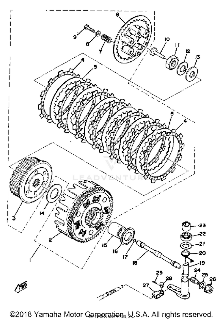Clutch 250b - C - 400b - C Schematic