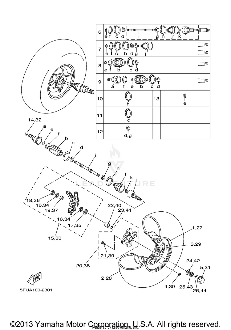 Front Wheel Schematic