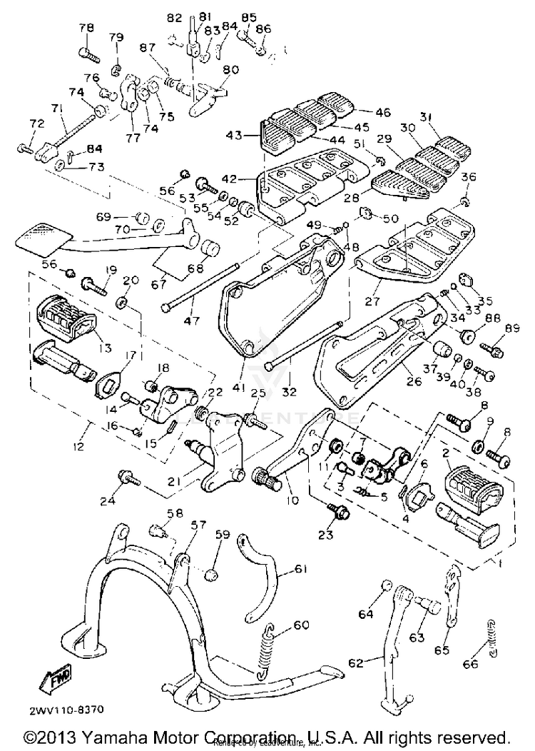 Stand Footrest Schematic