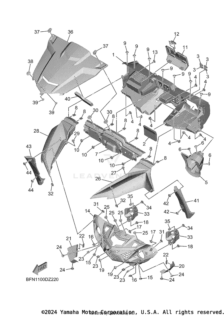 Front Fender Schematic