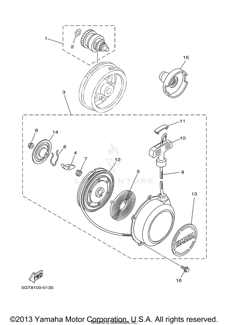 Starter GRIZZLY REALTREE - YFM600FHMC - 2000 Schematic