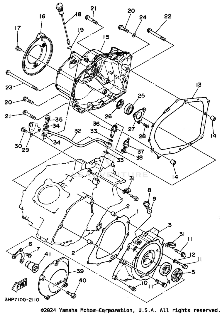 Crankcase Cover 1 Schematic