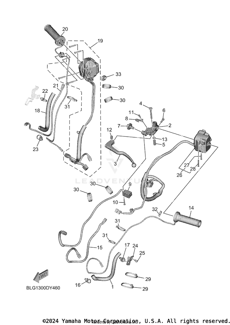 Handle Switch & Lever Schematic
