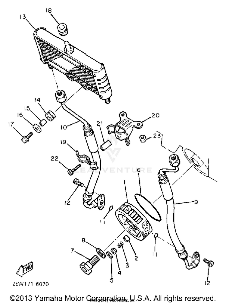 Oil Cooler Schematic