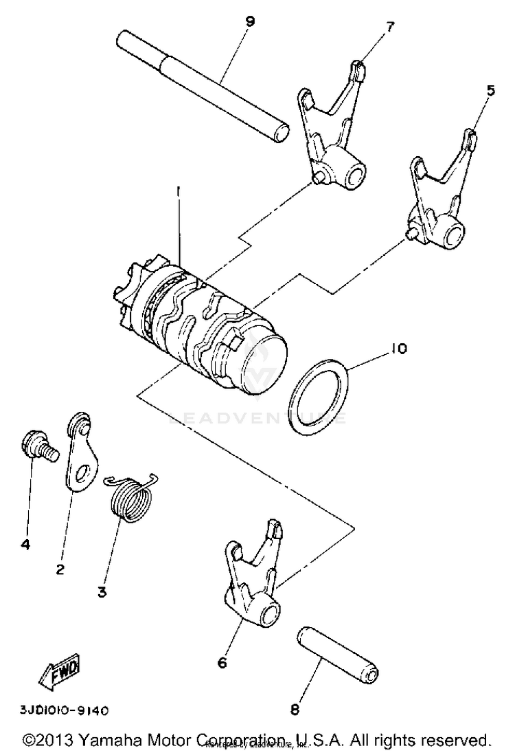 Shift Cam - Fork Schematic