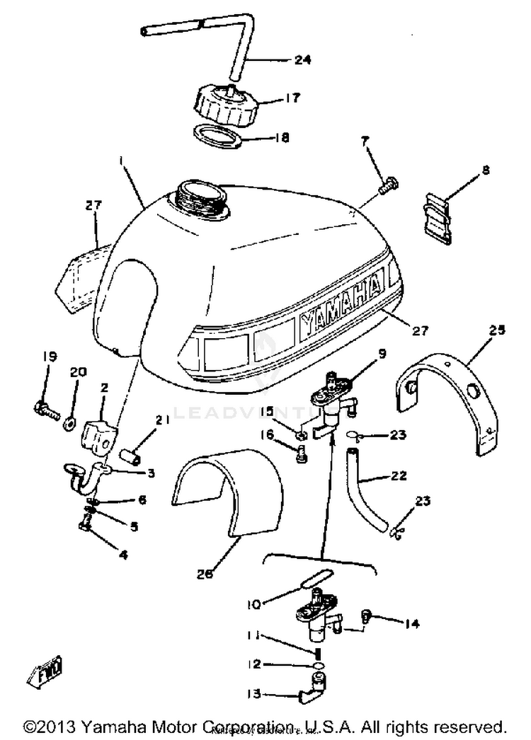 Fuel Tank Yz125g Schematic
