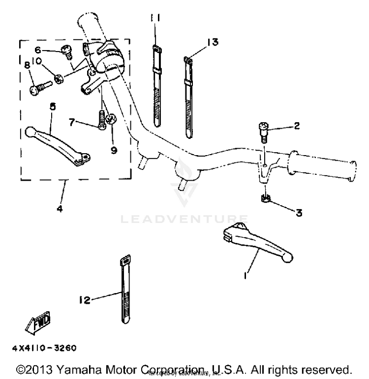 Handle Switch - Lever Schematic