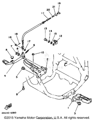 Stand - Footrest Schematic