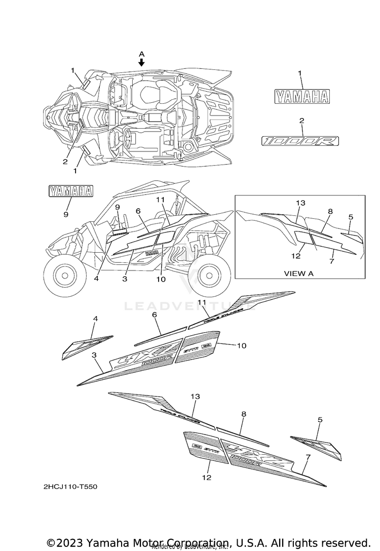 Graphics YXZ1000R EPS SE - YXZ10YMSJL - 2018 Schematic