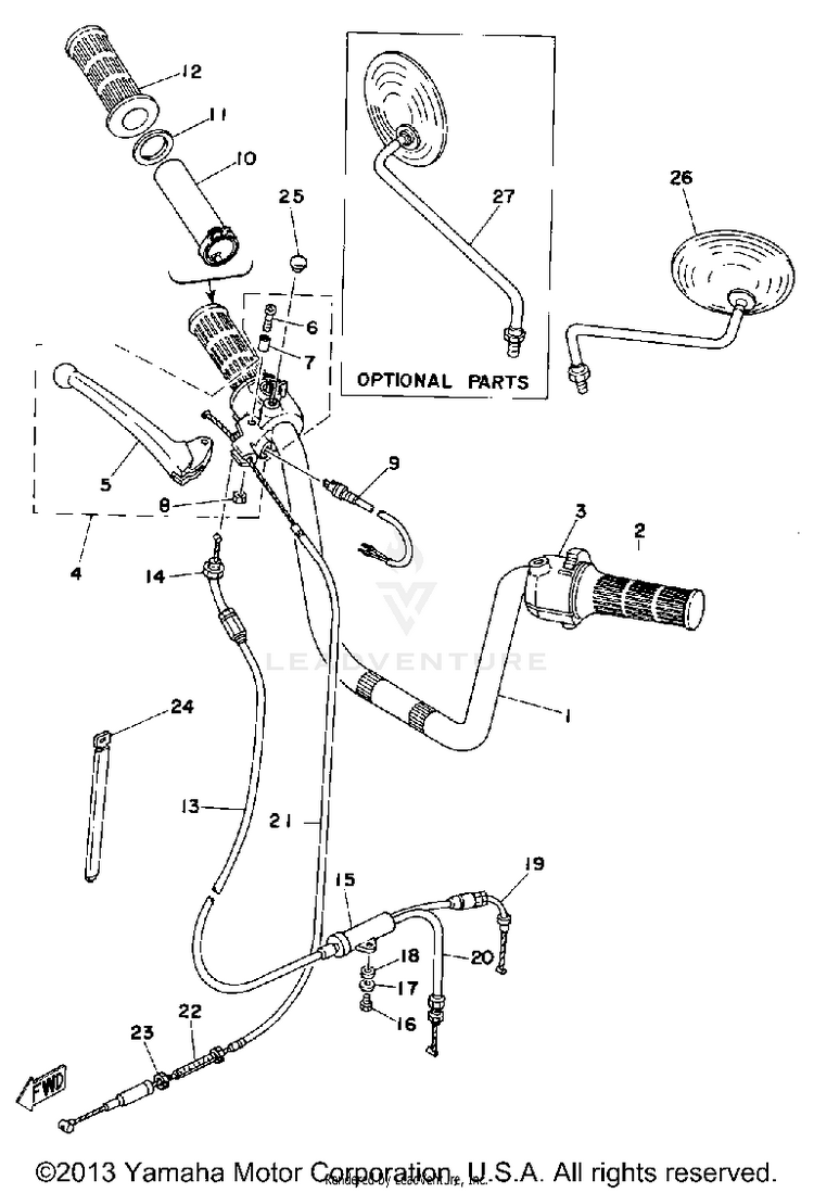 Handle - Wire LB80_3D - 1977 Schematic