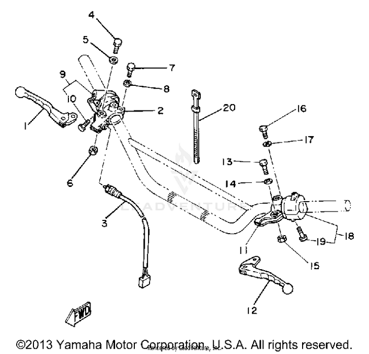 Handle Switch Lever Schematic