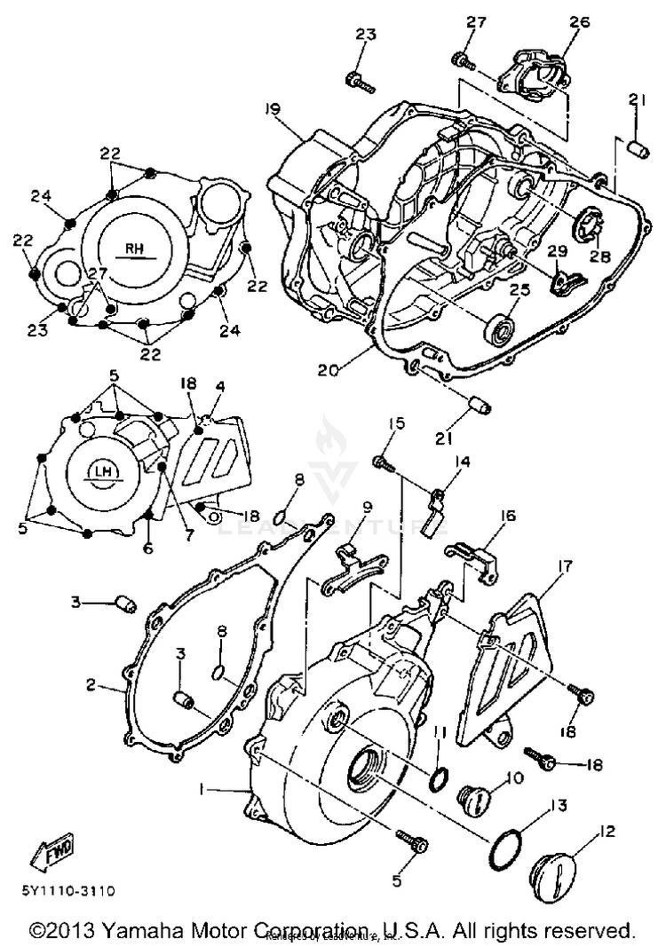 Crankcase Cover 1 Schematic