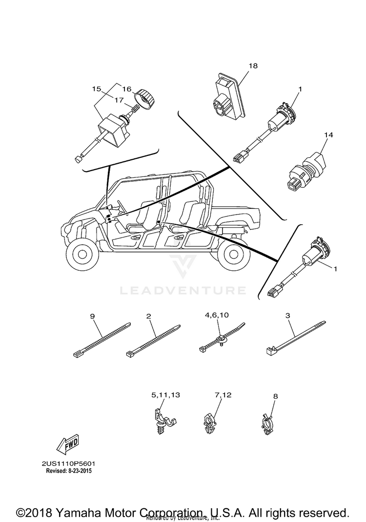 Electrical 2 VIKING VI EPS - YXC700PFG - 2015 Schematic