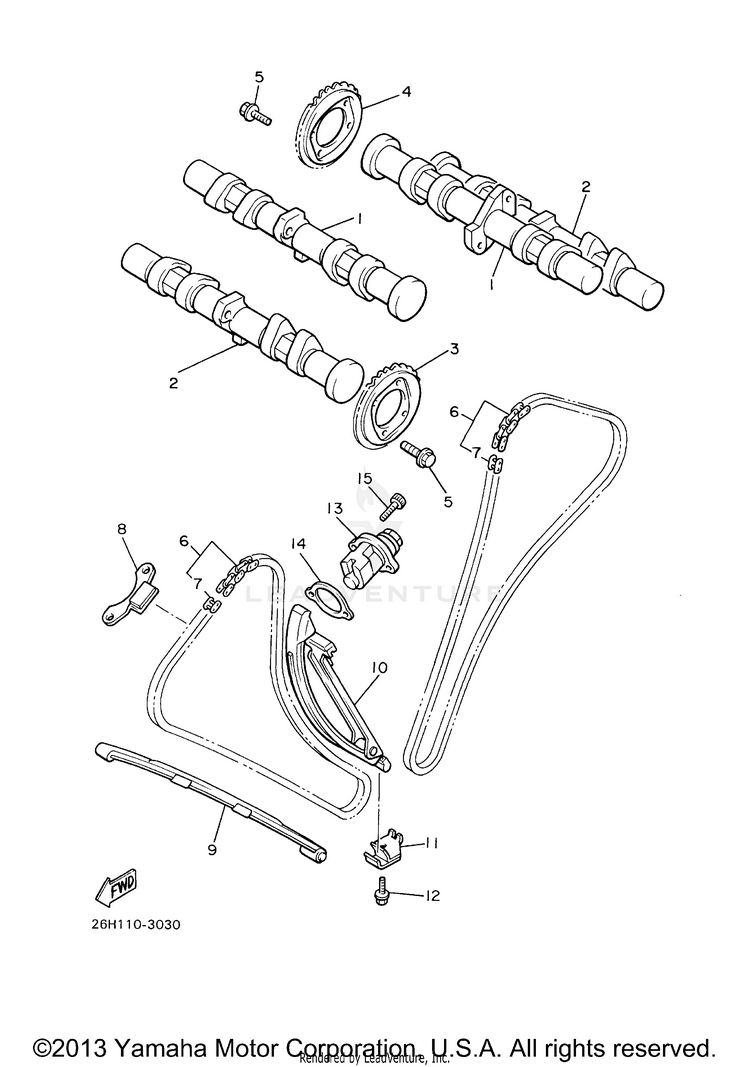Camshaft Chain Schematic