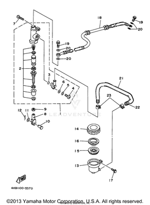 Rear Master Cylinder Schematic