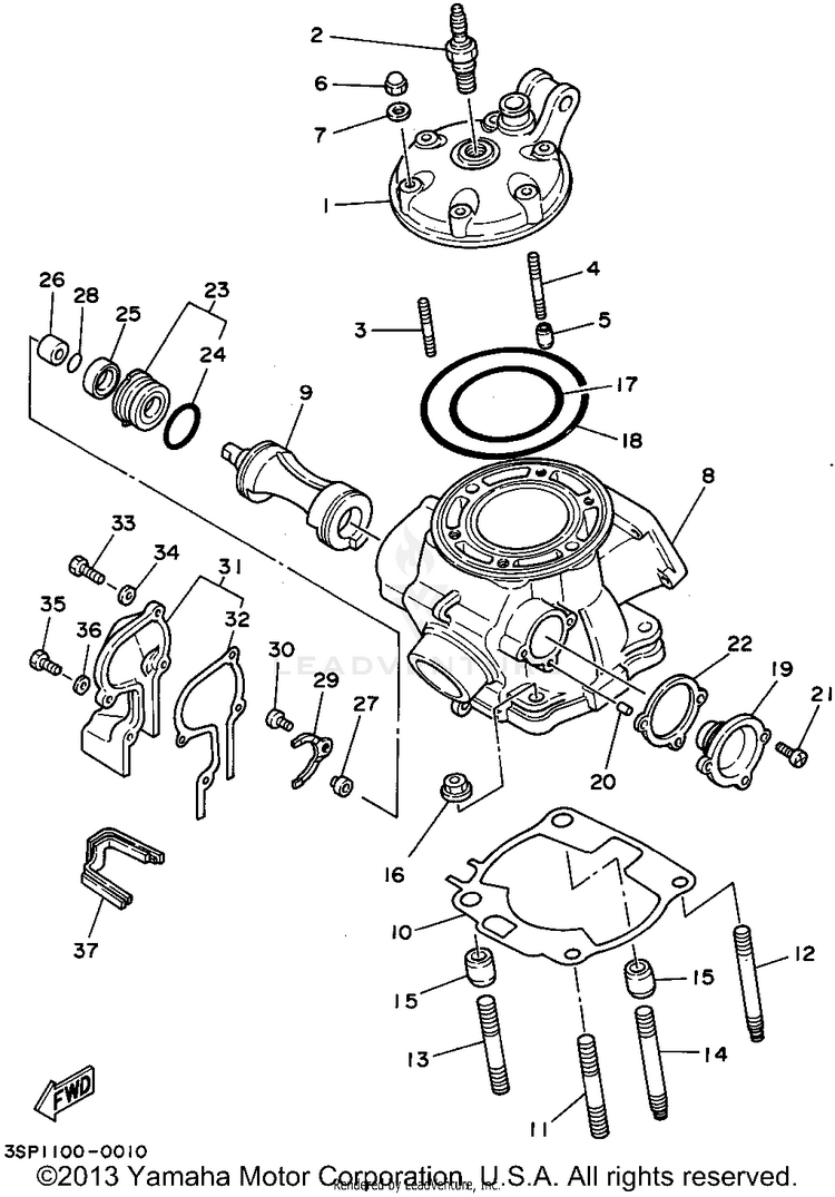 Cylinder Head Schematic