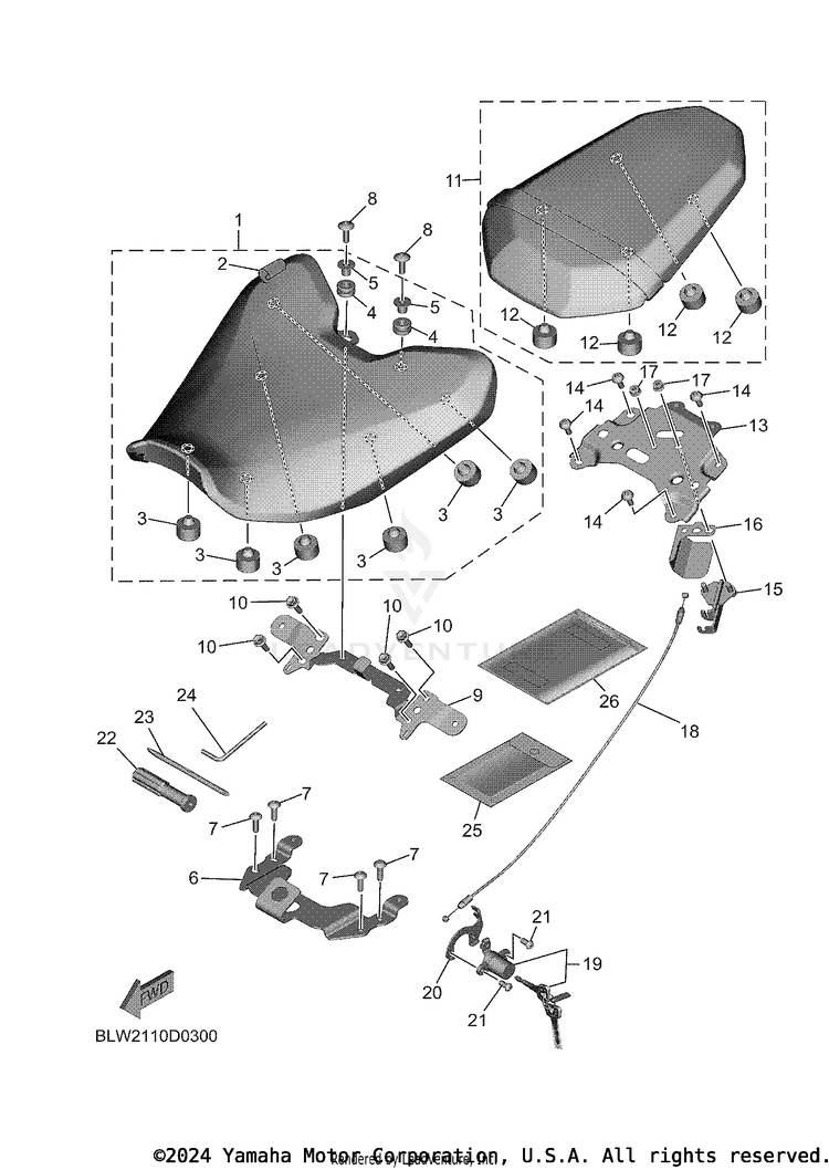 Seat MT07 - MT07TCB - 2026 Schematic