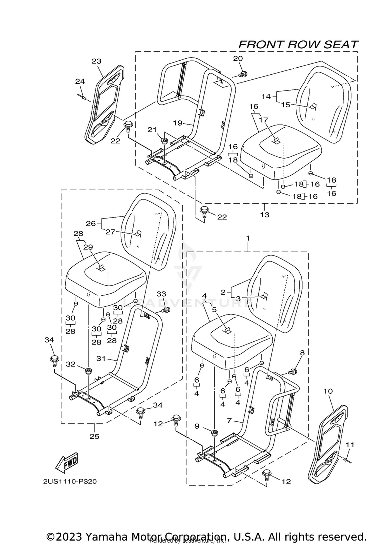 Seat VIKING VI EPS RANCH - YXC70VPRJC - 2018 Schematic