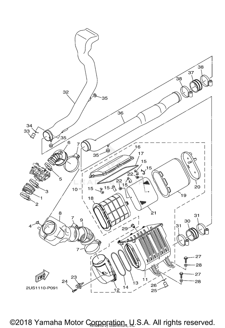 Intake VIKING VI EPS HUNTER - YXC70VPHHH - 2017 Schematic