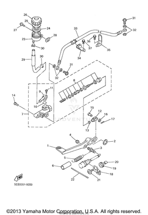 Rear Master Cylinder Schematic
